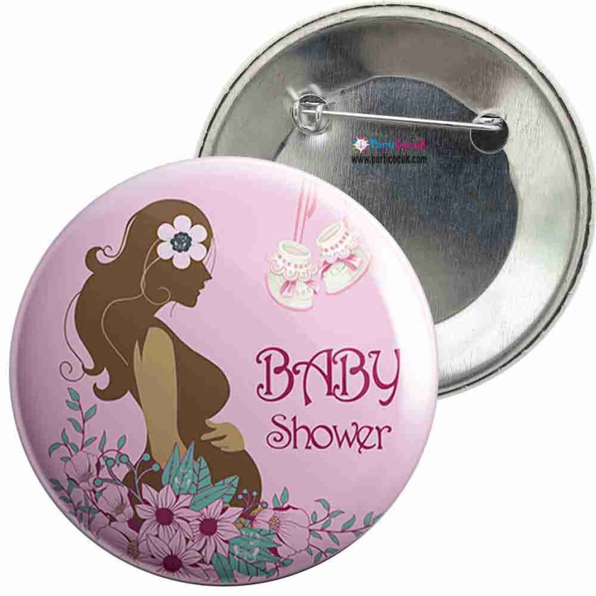 İğneli Metal Rozet Baby Shower 6 Parti Çocuk   