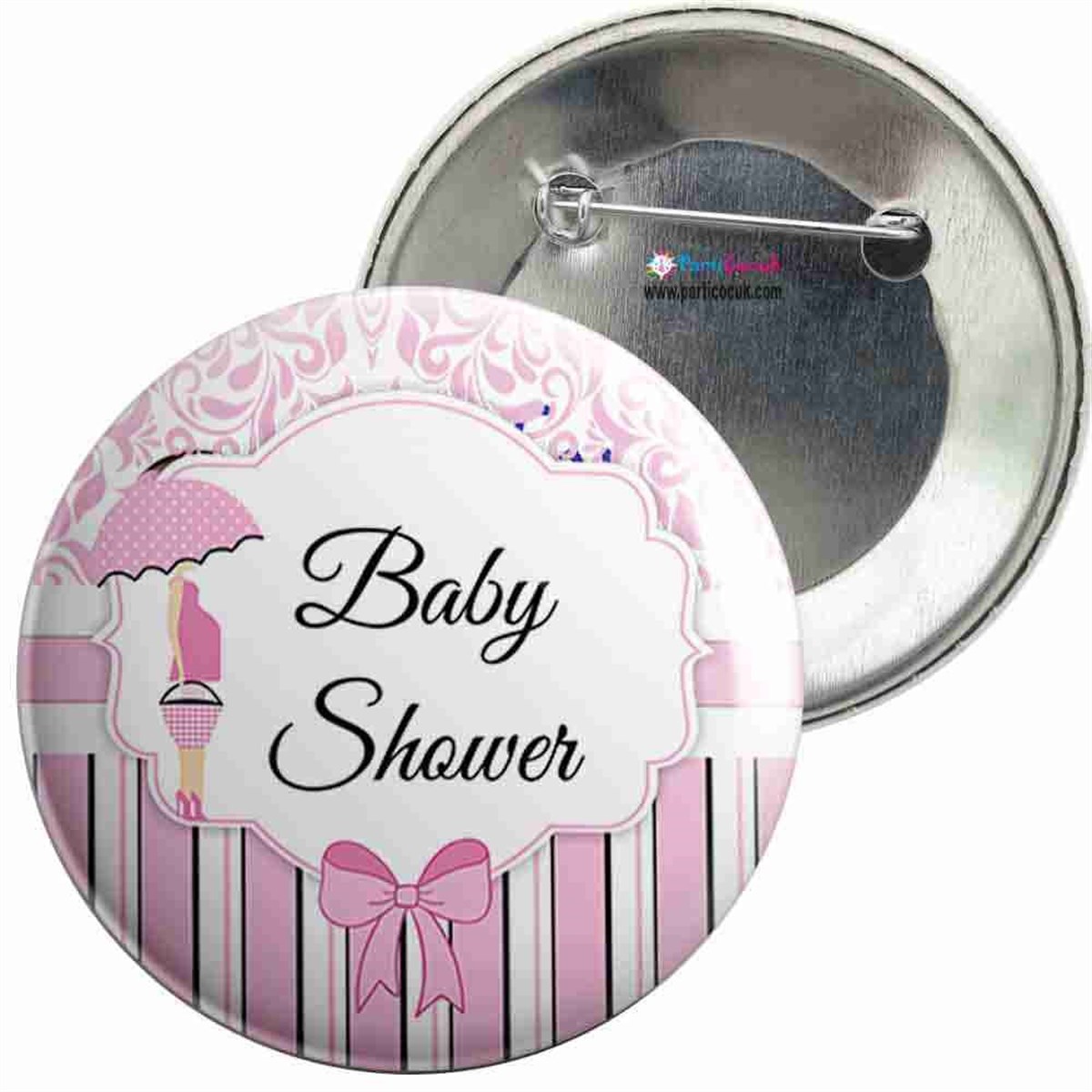 İğneli Metal Rozet Baby Shower 8 Parti Çocuk   