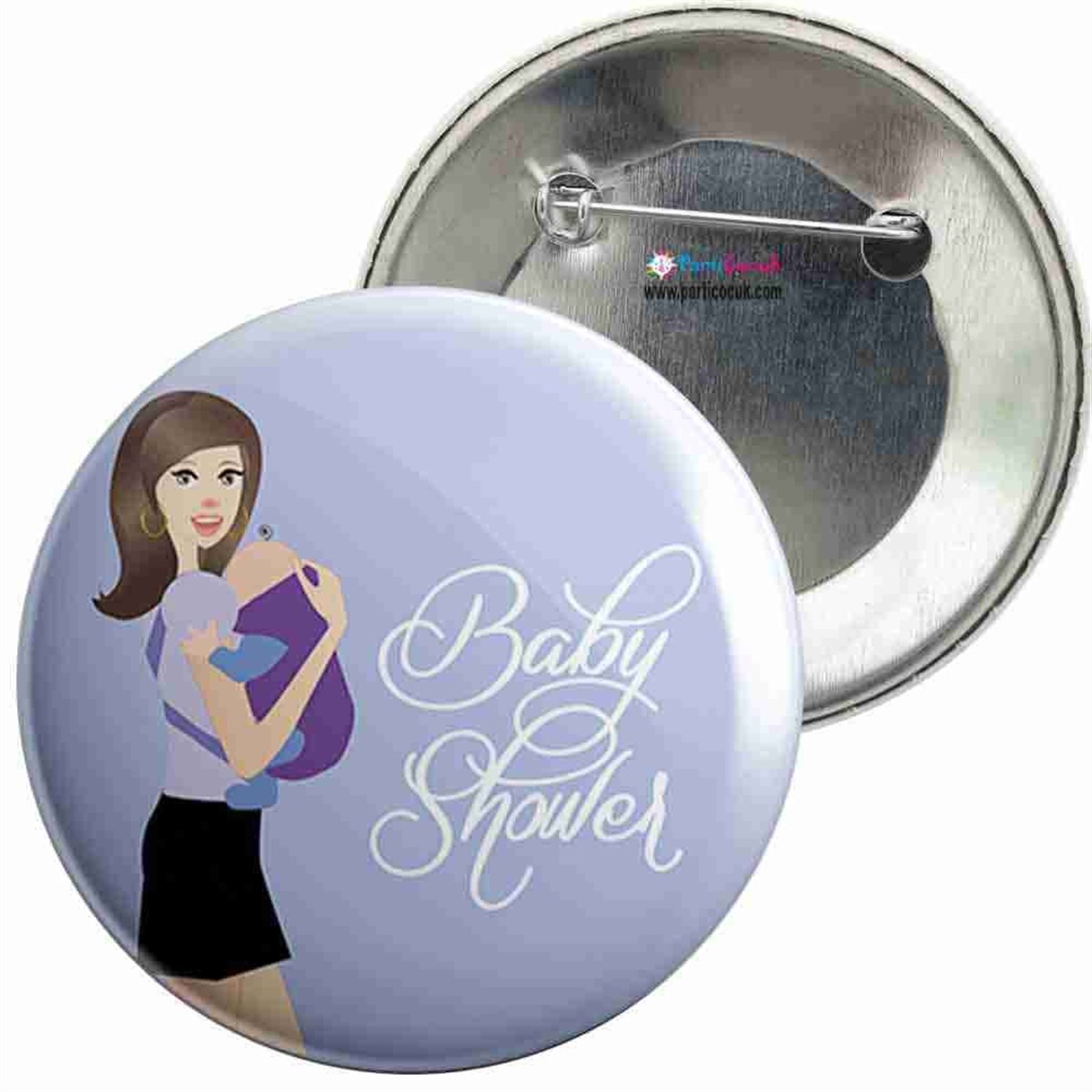 İğneli Metal Rozet Baby Shower 9 Parti Çocuk   