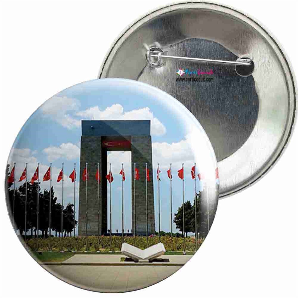 İğneli Metal Rozet Çanakkale Resim 4 Parti Çocuk  