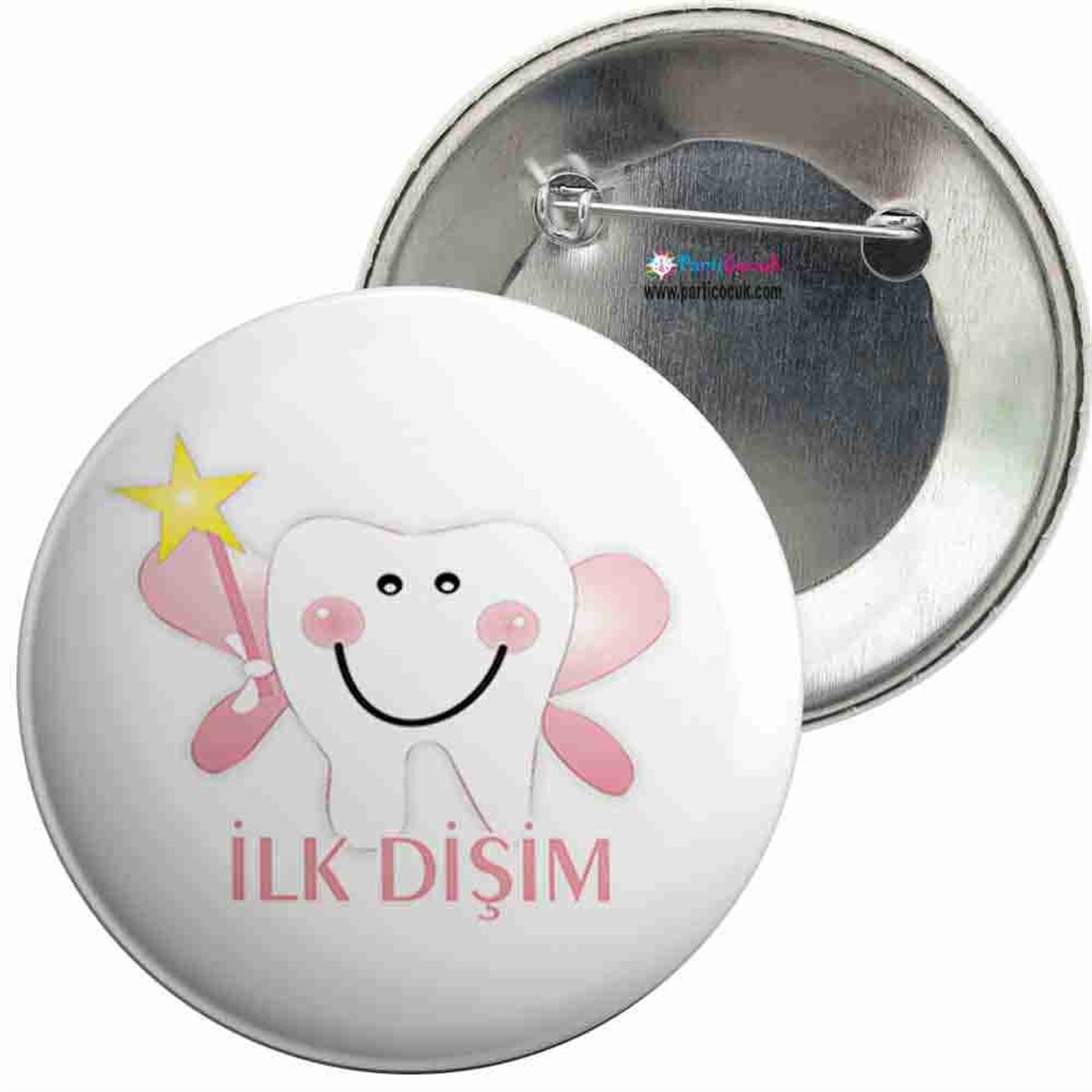 İğneli Metal Rozet Diş Buğdayı 12 Parti Çocuk  