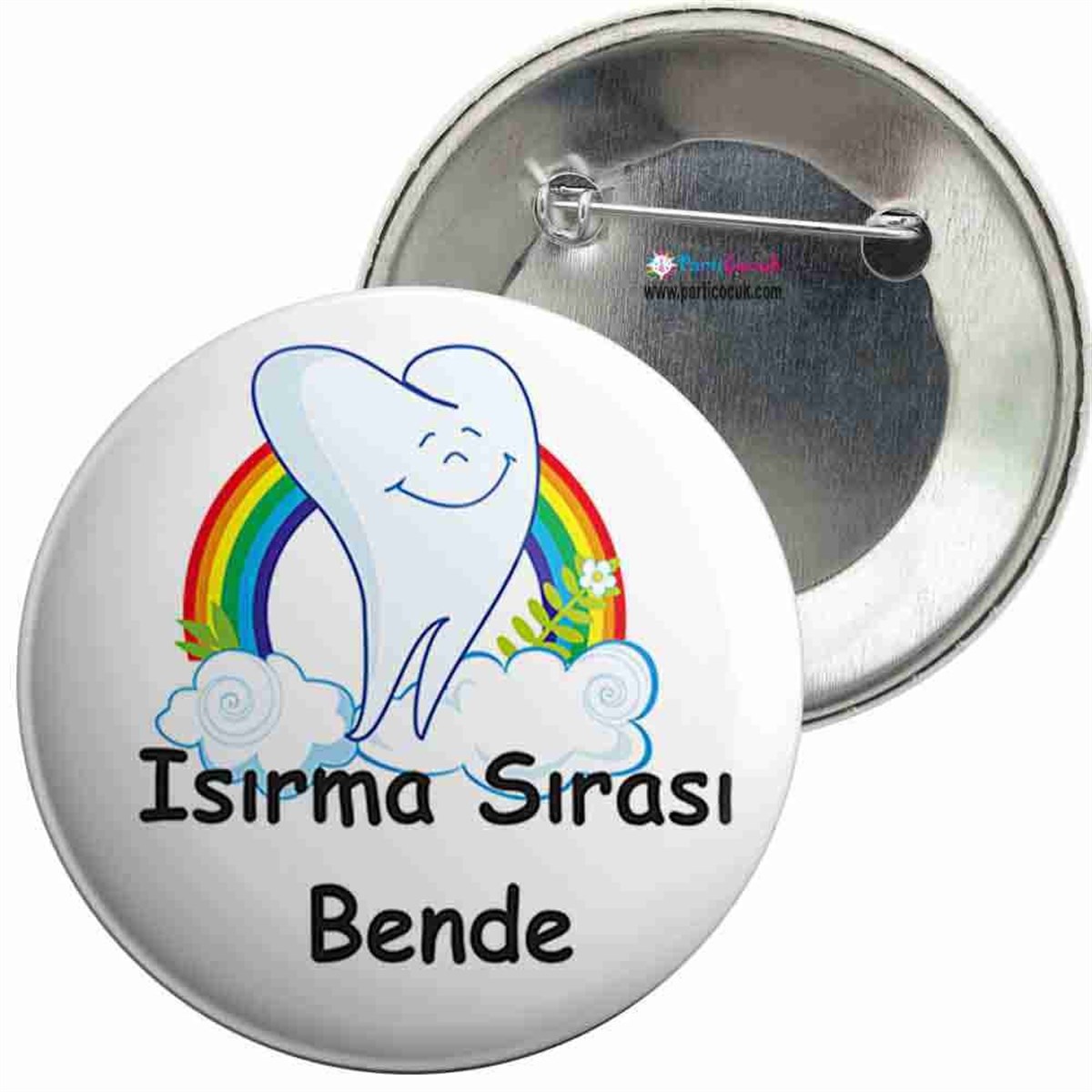 İğneli Metal Rozet Diş Buğdayı 19 Parti Çocuk  