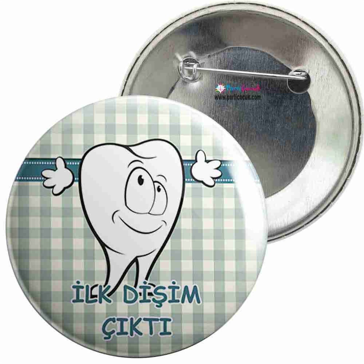 İğneli Metal Rozet Diş Buğdayı 6 Parti Çocuk  