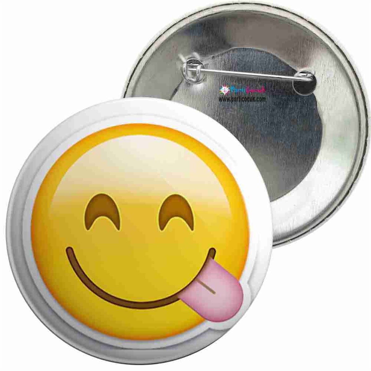 İğneli Metal Rozet Emoji 1 Parti Çocuk  