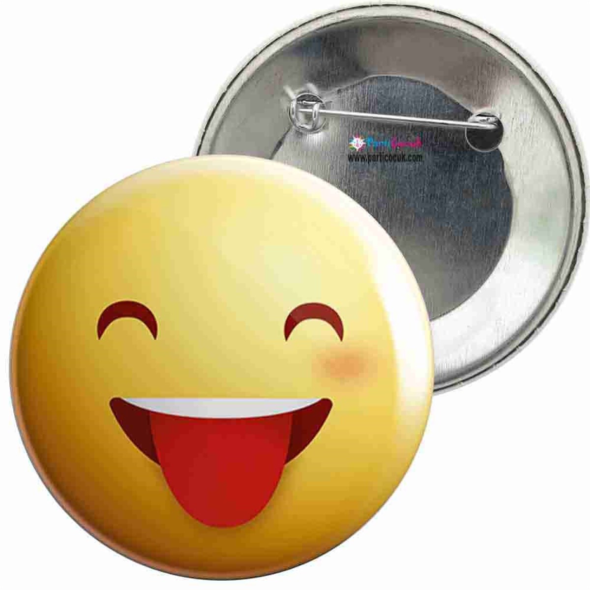 İğneli Metal Rozet Emoji 10 Parti Çocuk  