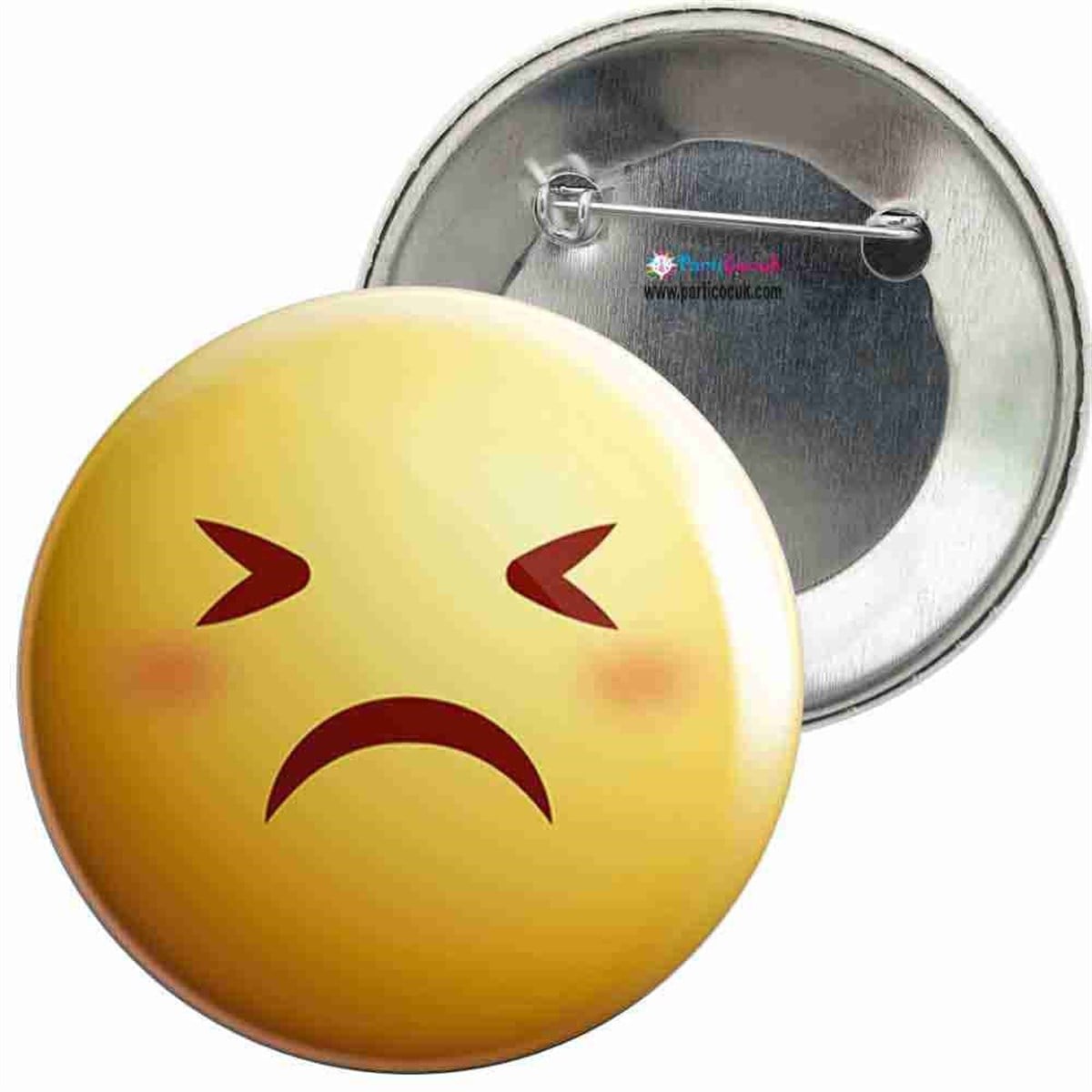 İğneli Metal Rozet Emoji 12 Parti Çocuk  