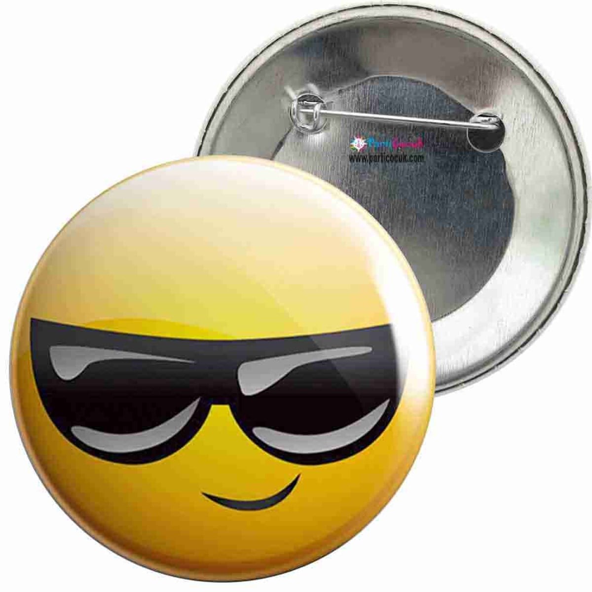 İğneli Metal Rozet Emoji 19 Parti Çocuk  