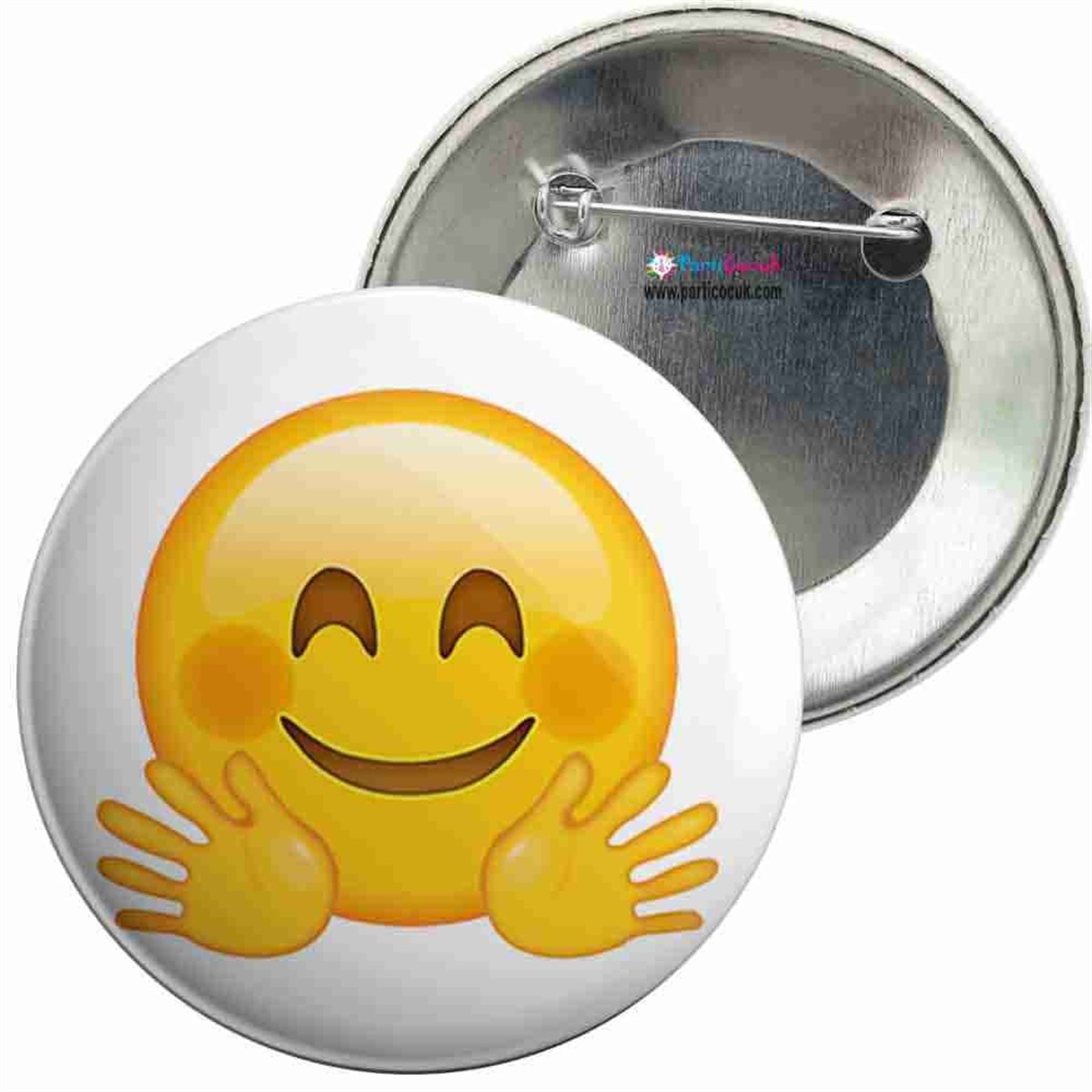 İğneli Metal Rozet Emoji 3 Parti Çocuk  