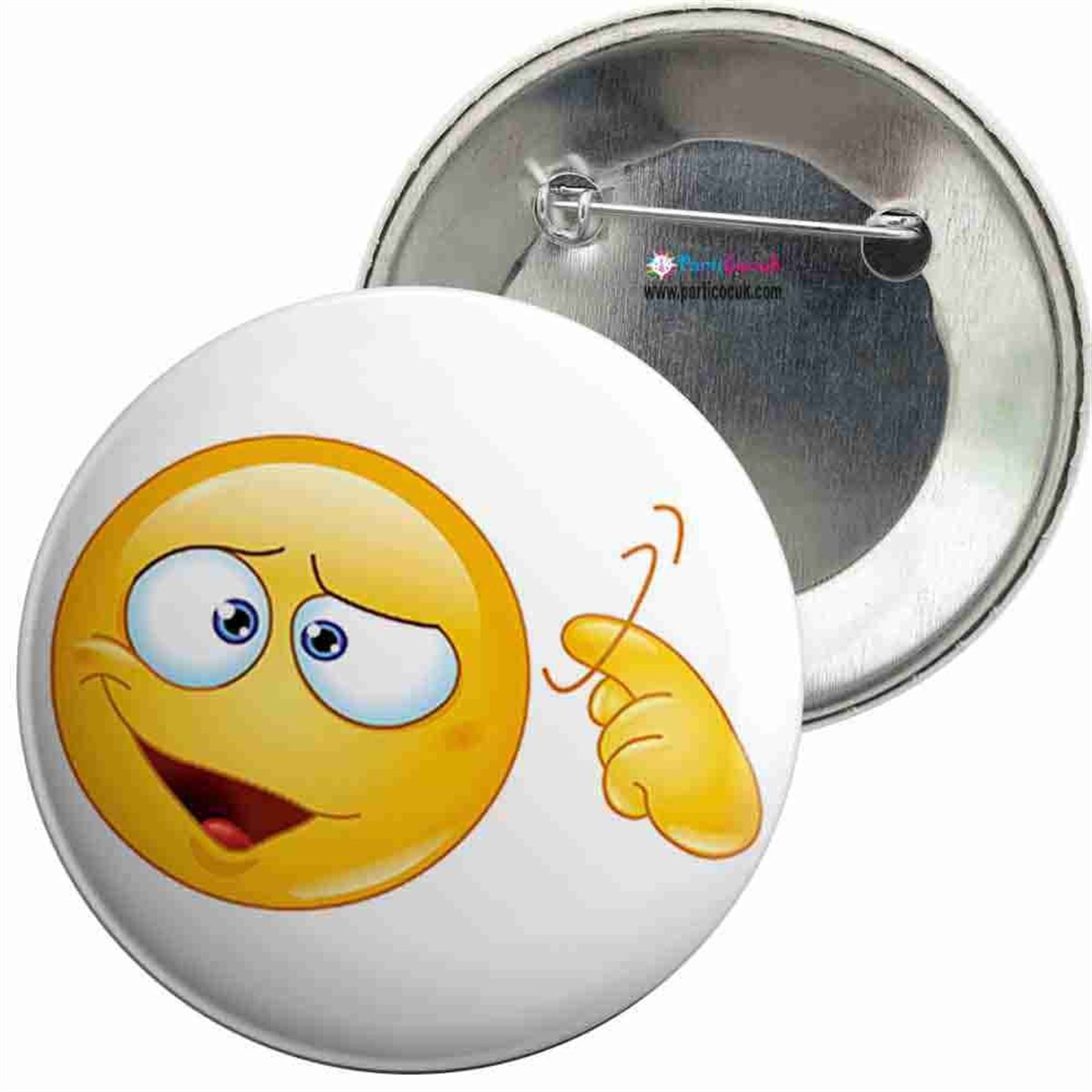 İğneli Metal Rozet Emoji 5 Parti Çocuk  