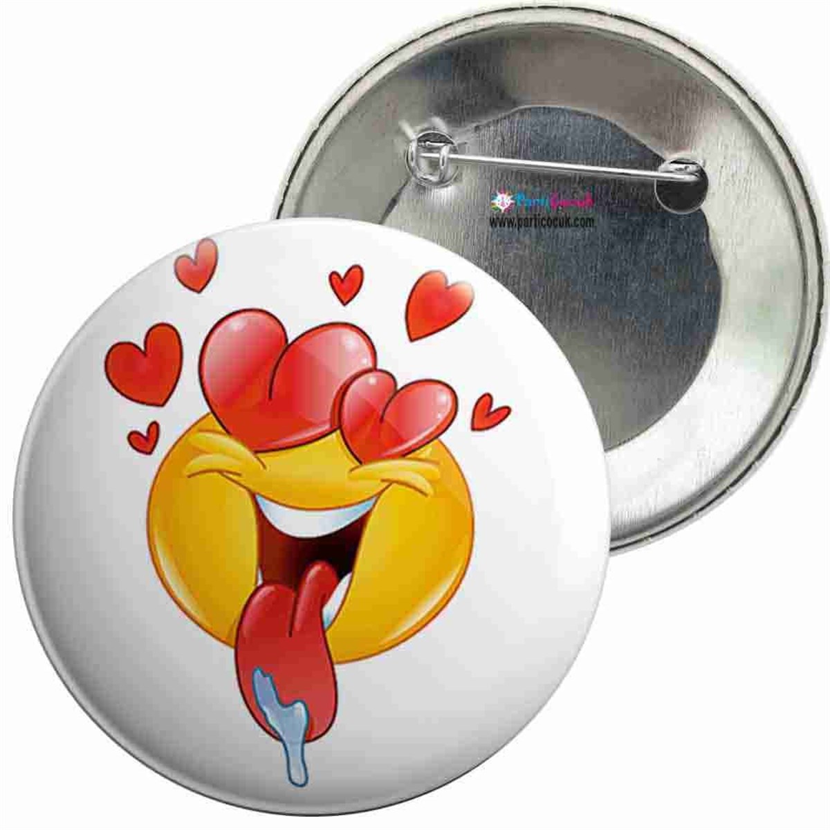 İğneli Metal Rozet Emoji 6 Parti Çocuk  