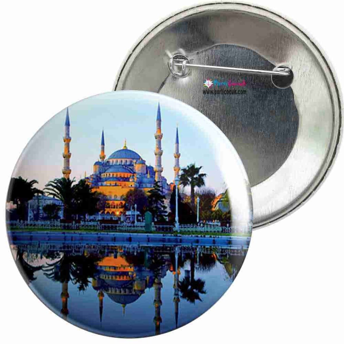 İğneli Metal Rozet İstanbul Manzara 1 Parti Çocuk  
