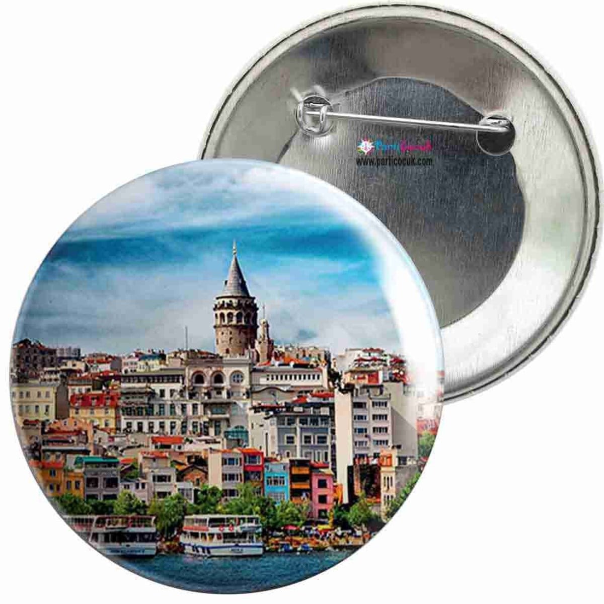 İğneli Metal Rozet İstanbul Manzara 11 Parti Çocuk  