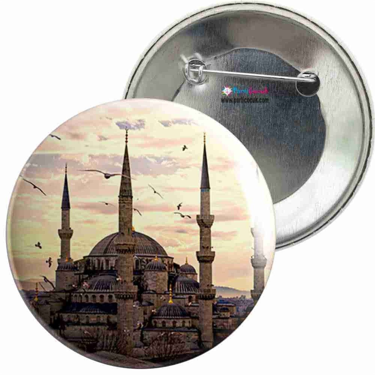 İğneli Metal Rozet İstanbul Manzara 12 Parti Çocuk  