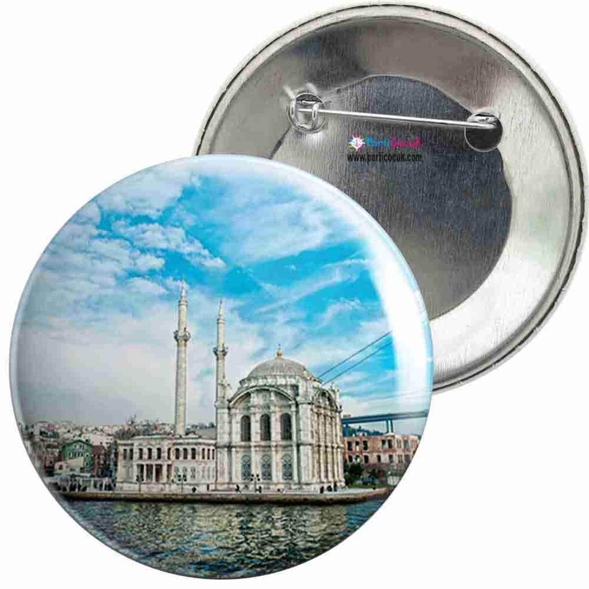 İğneli Metal Rozet İstanbul Manzara 5 Parti Çocuk  