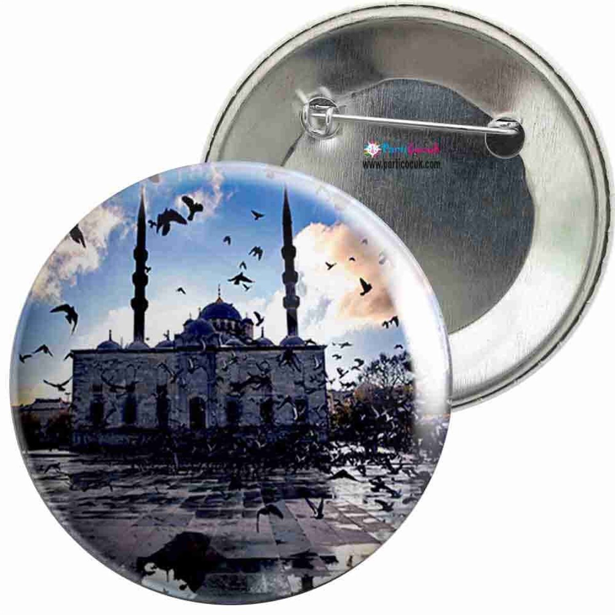İğneli Metal Rozet İstanbul Manzara 6 Parti Çocuk  