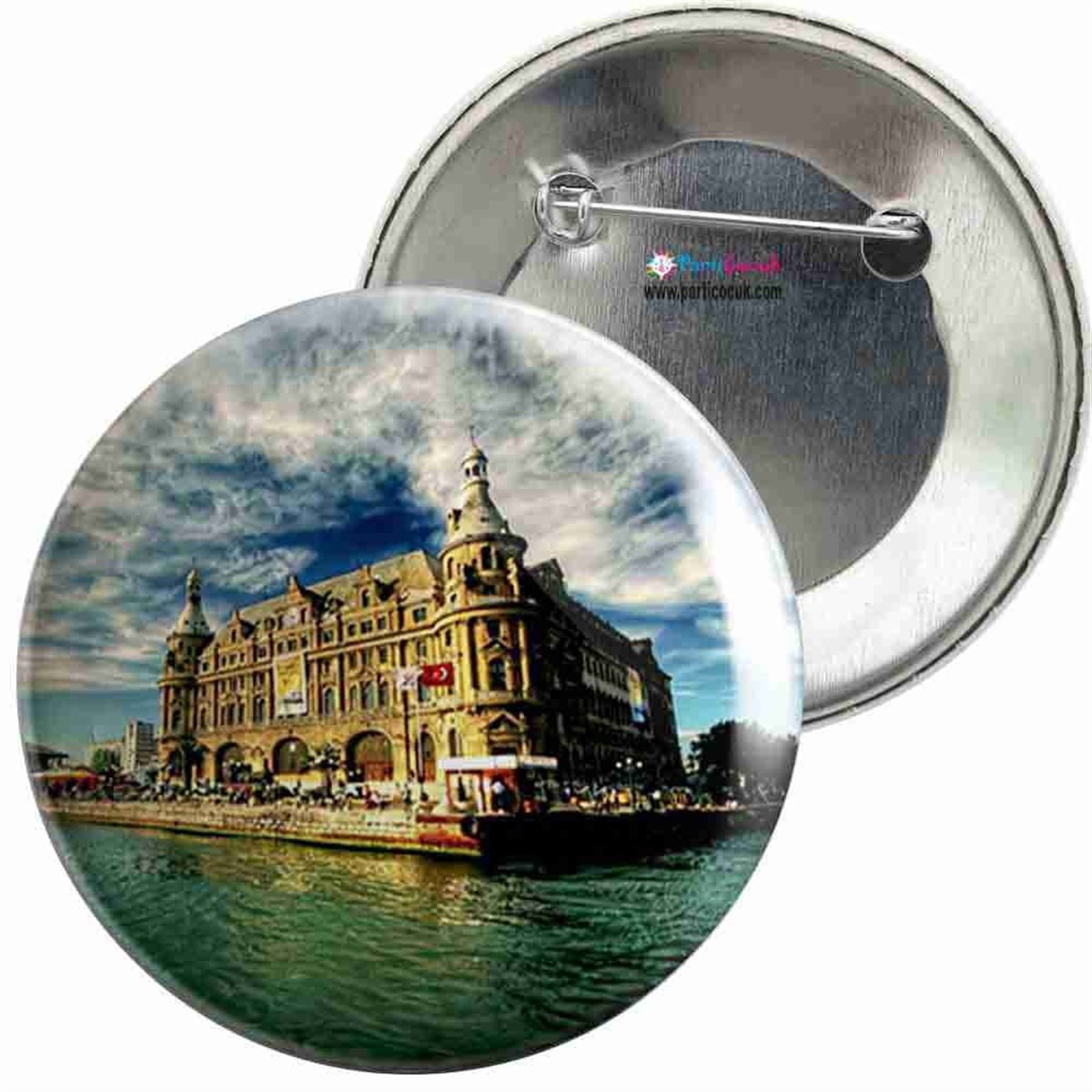 İğneli Metal Rozet İstanbul Manzara 9 Parti Çocuk  