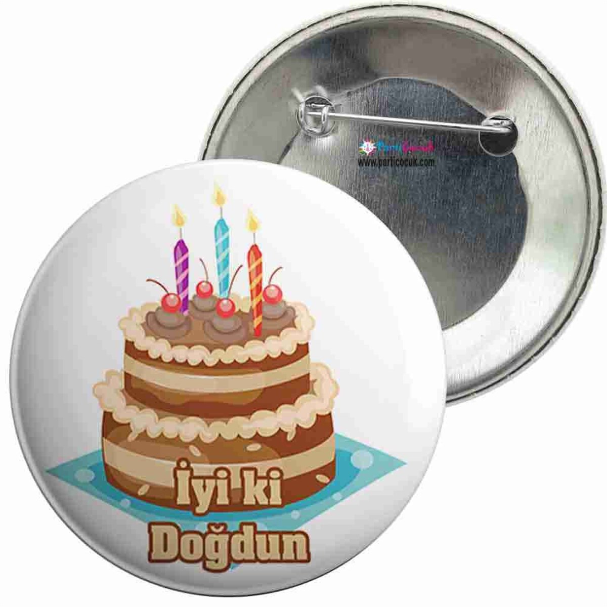İğneli Metal Rozet İyiki Doğdun 14 Parti Çocuk  