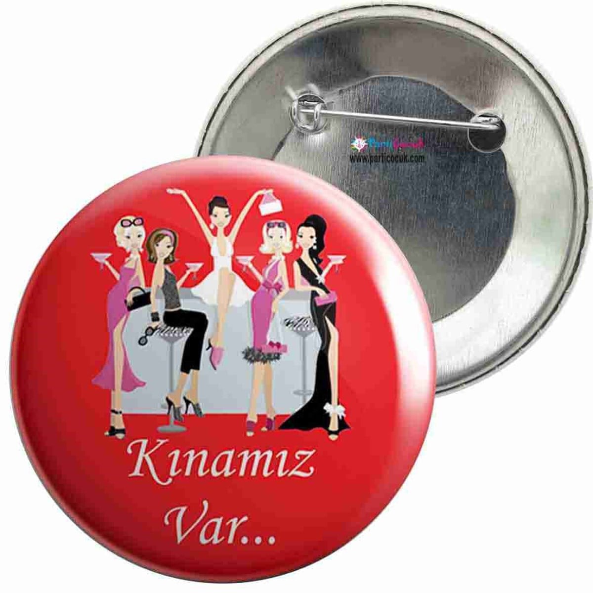 İğneli Metal Rozet Kına 15 Parti Çocuk  