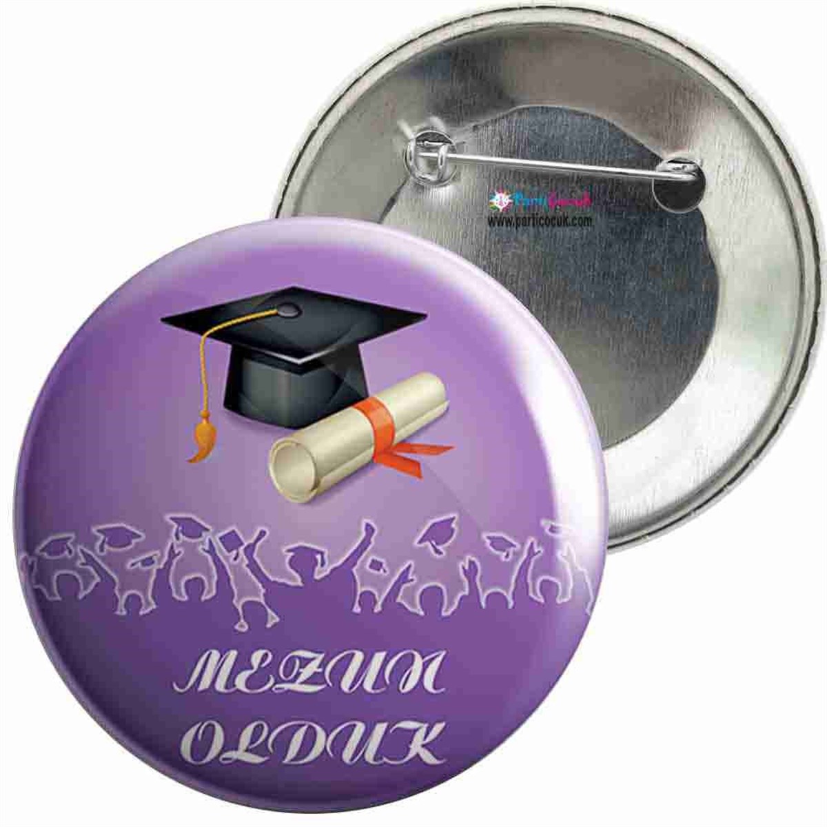 İğneli Metal Rozet Mezuniyet Töreni 11 Parti Çocuk  