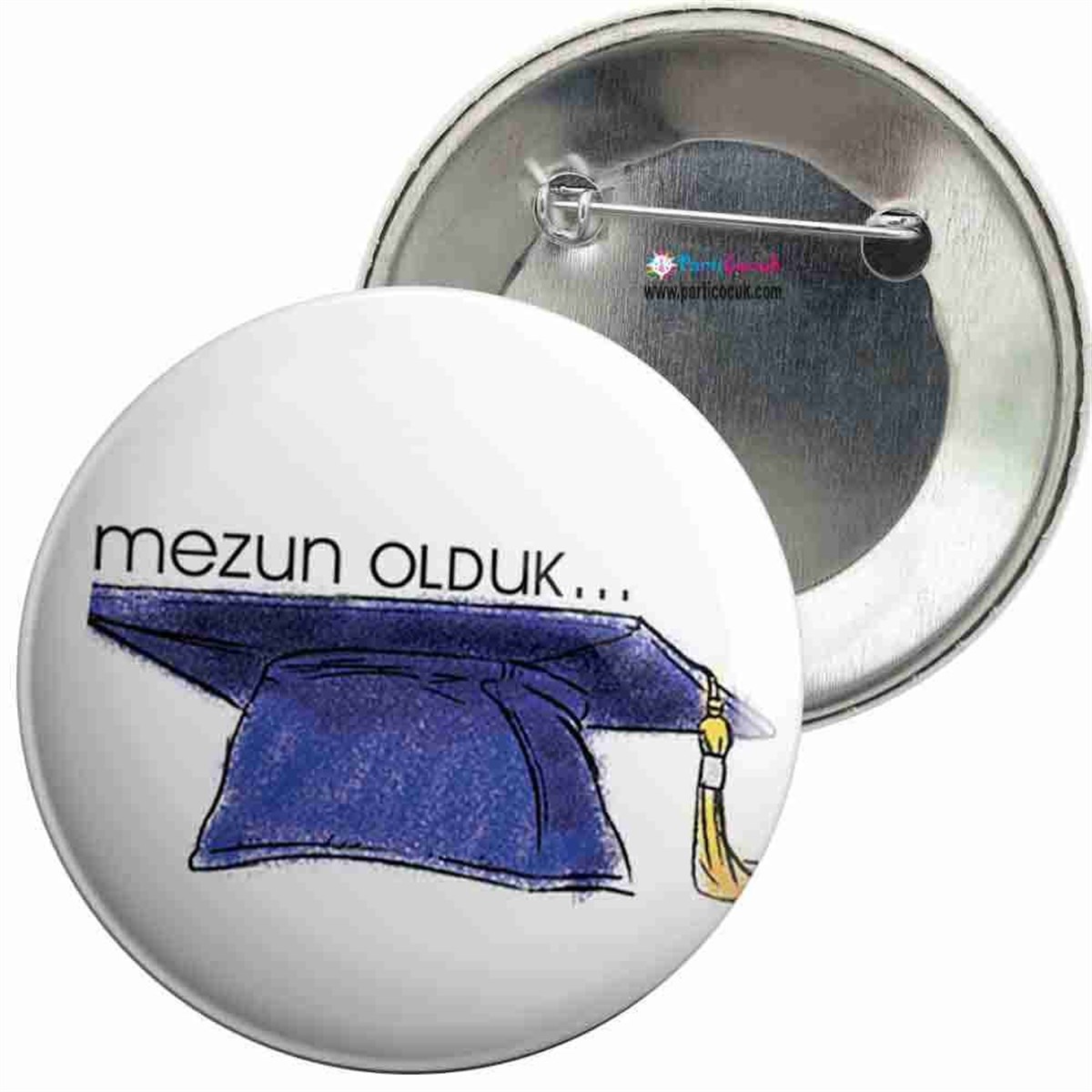İğneli Metal Rozet Mezuniyet Töreni 18 Parti Çocuk 