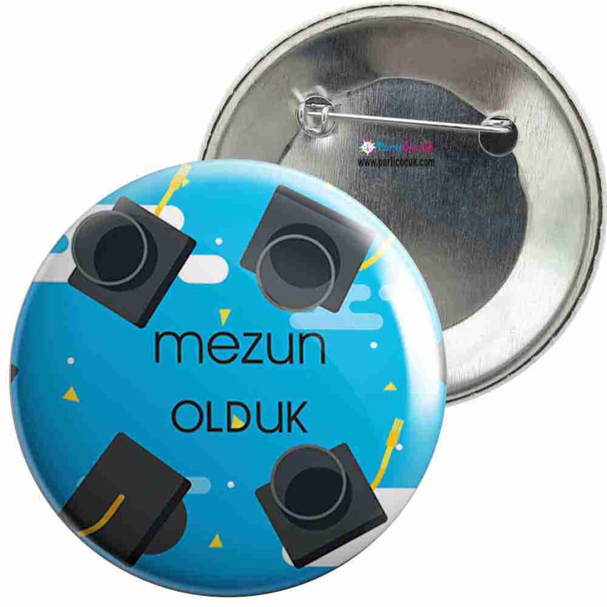 İğneli Metal Rozet Mezuniyet Töreni 20 Parti Çocuk 
