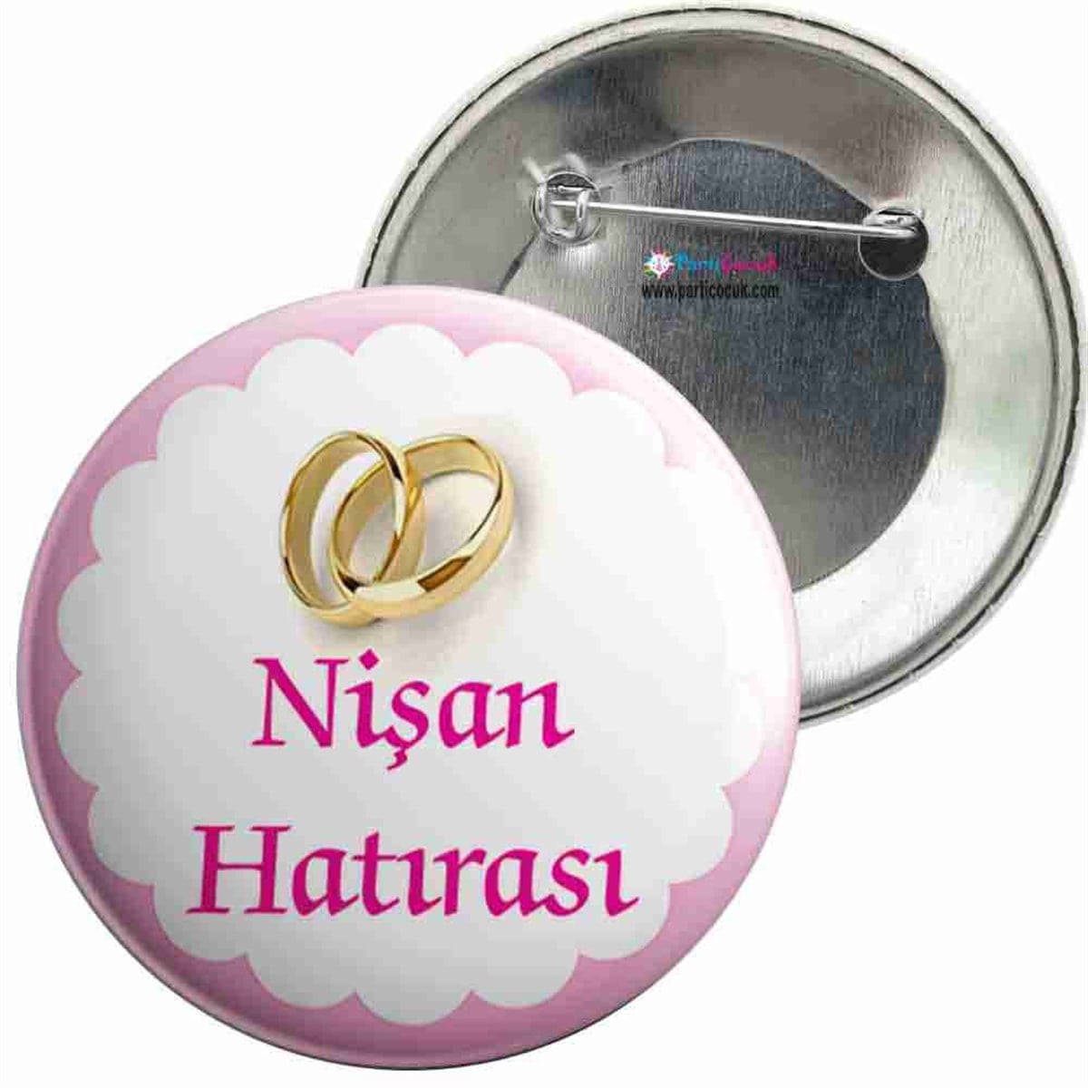 İğneli Metal Rozet Nişan 14 Parti Çocuk 