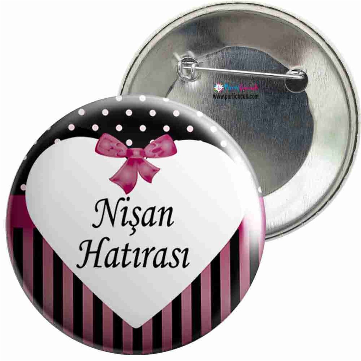 İğneli Metal Rozet Nişan 2 Parti Çocuk 