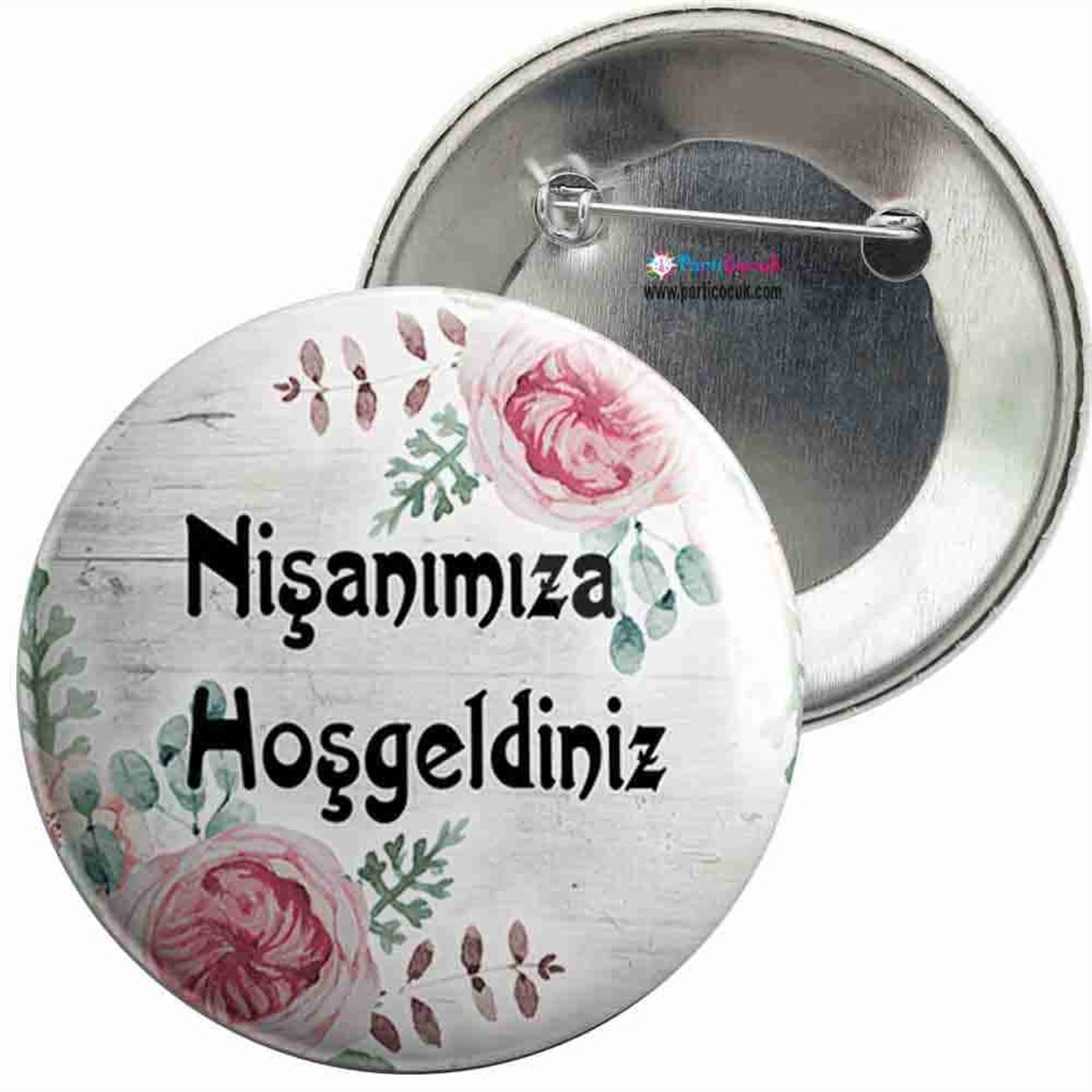 İğneli Metal Rozet Nişan 8 Parti Çocuk 