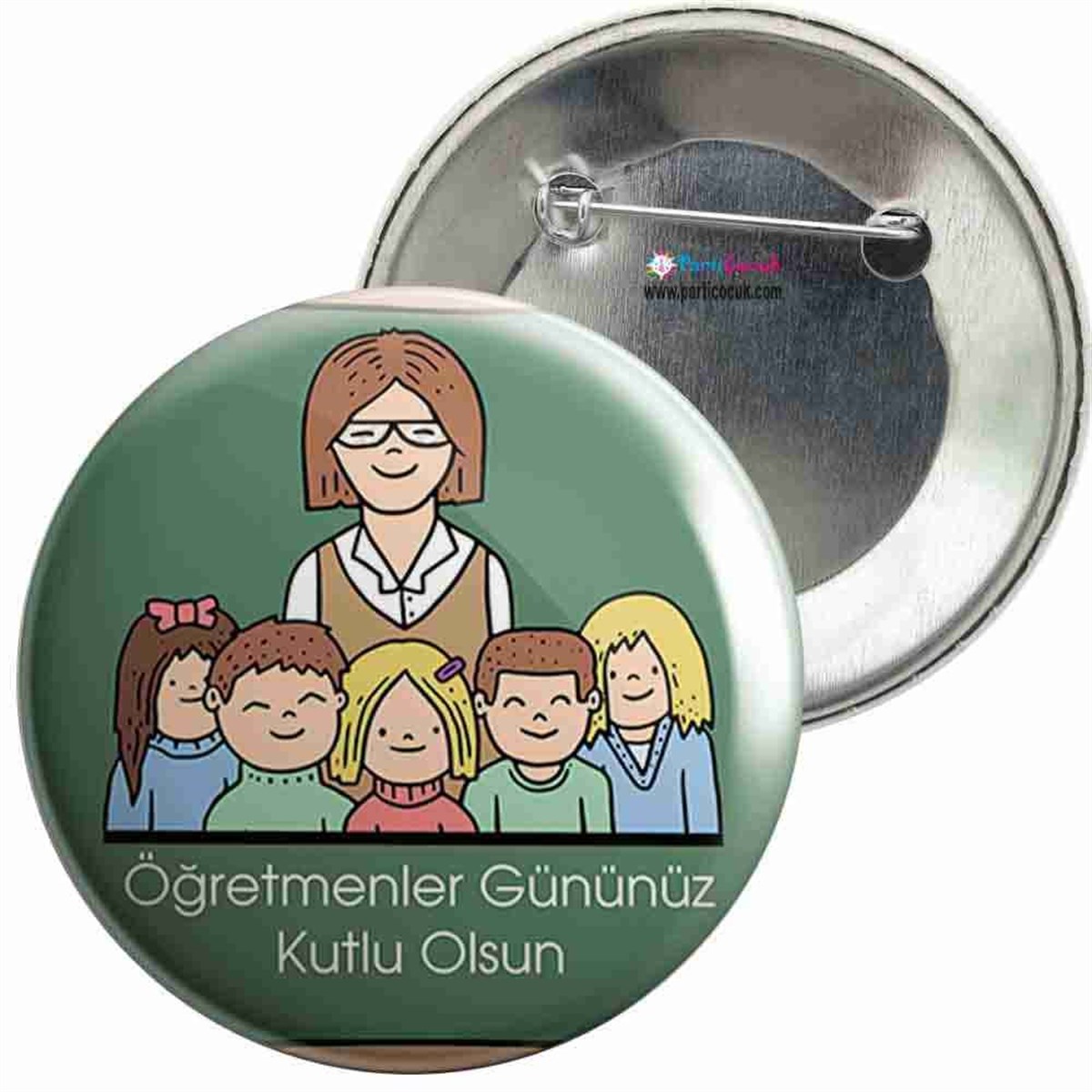 İğneli Metal Rozet Öğretmenler Günü 1 Parti Çocuk 