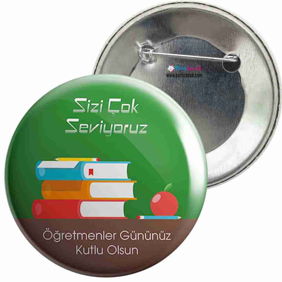 İğneli Metal Rozet Öğretmenler Günü 2 Parti Çocuk 