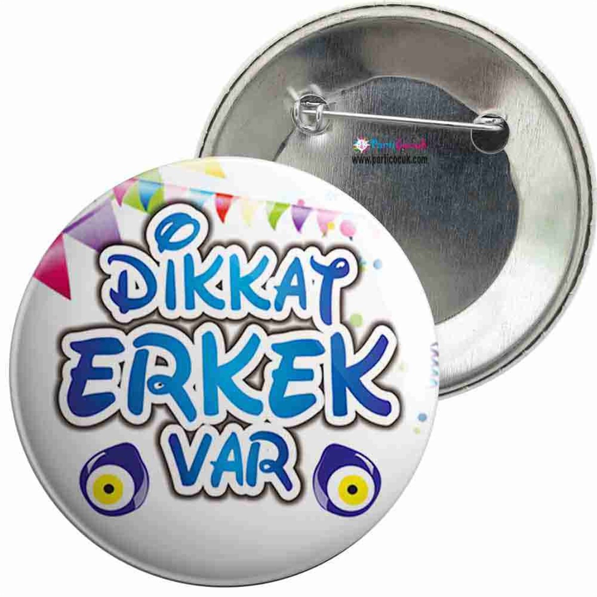 İğneli Metal Rozet Sünnet 4 Parti Çocuk 