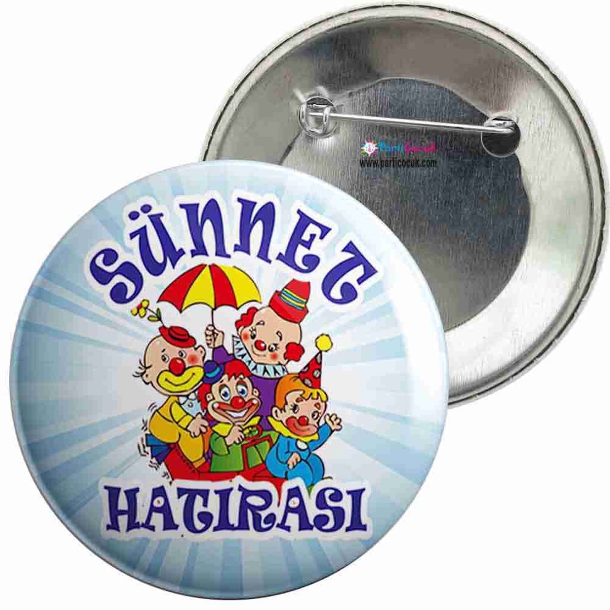 İğneli Metal Rozet Sünnet 9 Parti Çocuk 
