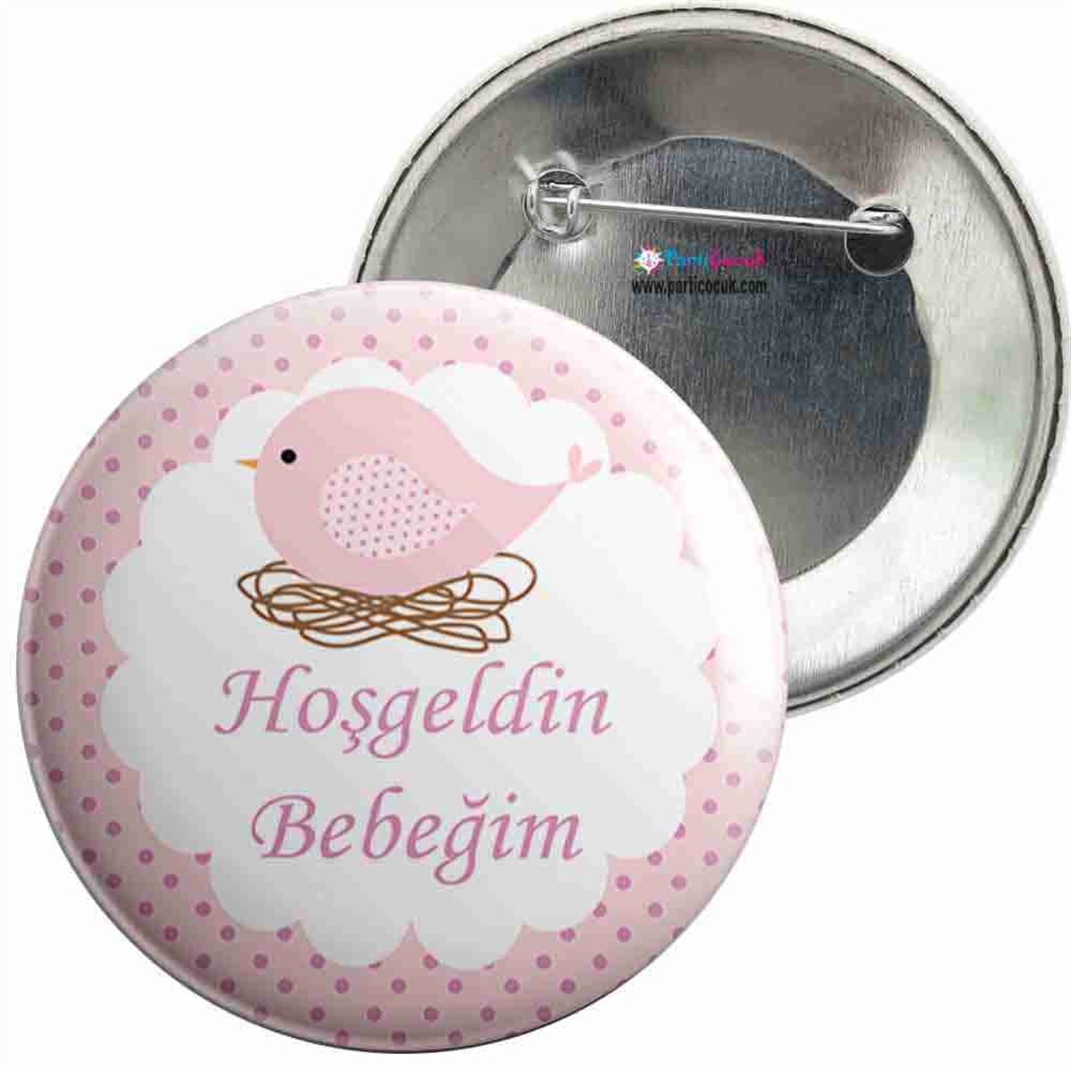 İğneli Metal Rozet Yeni Doğan 11 Parti Çocuk 