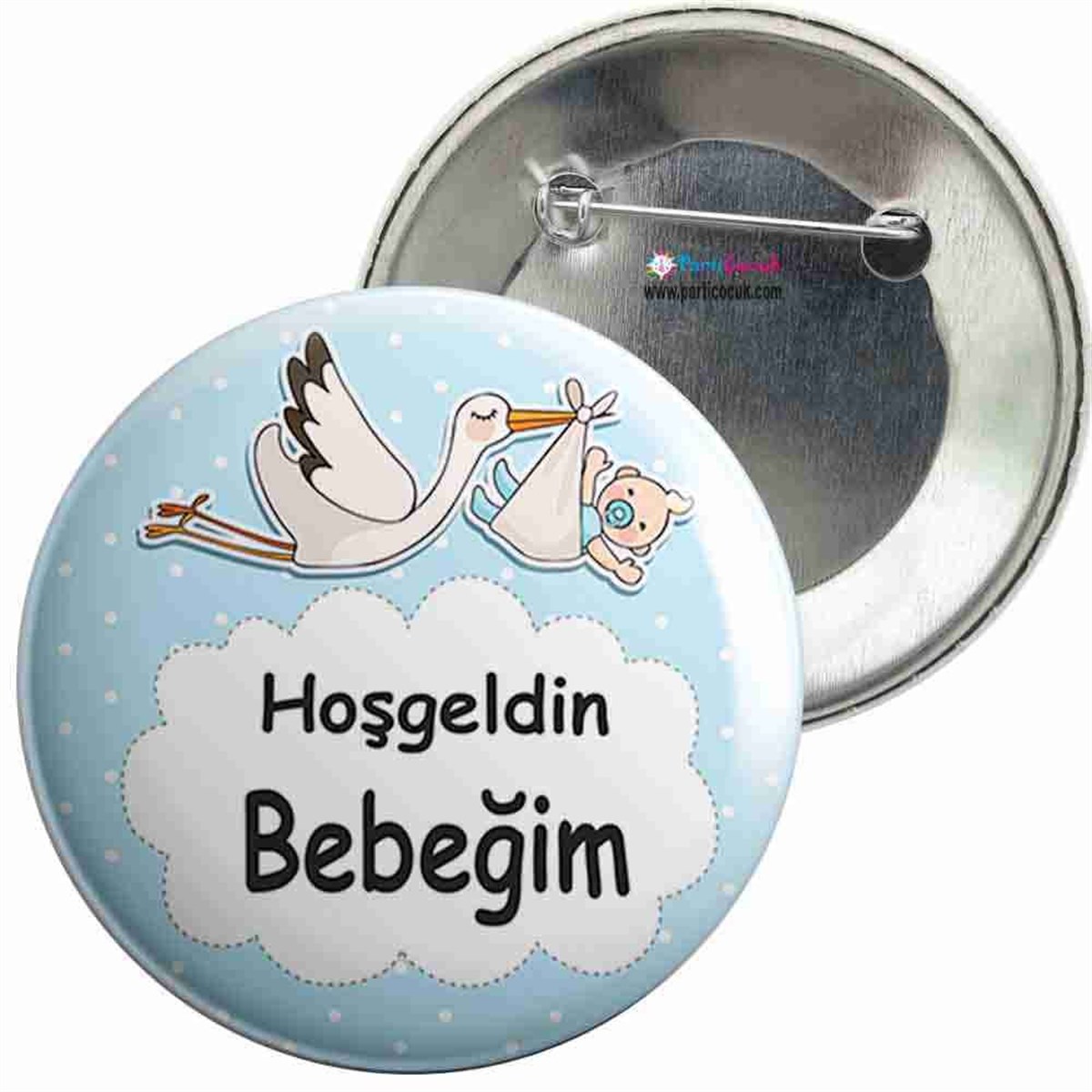 İğneli Metal Rozet Yeni Doğan 17 Parti Çocuk 