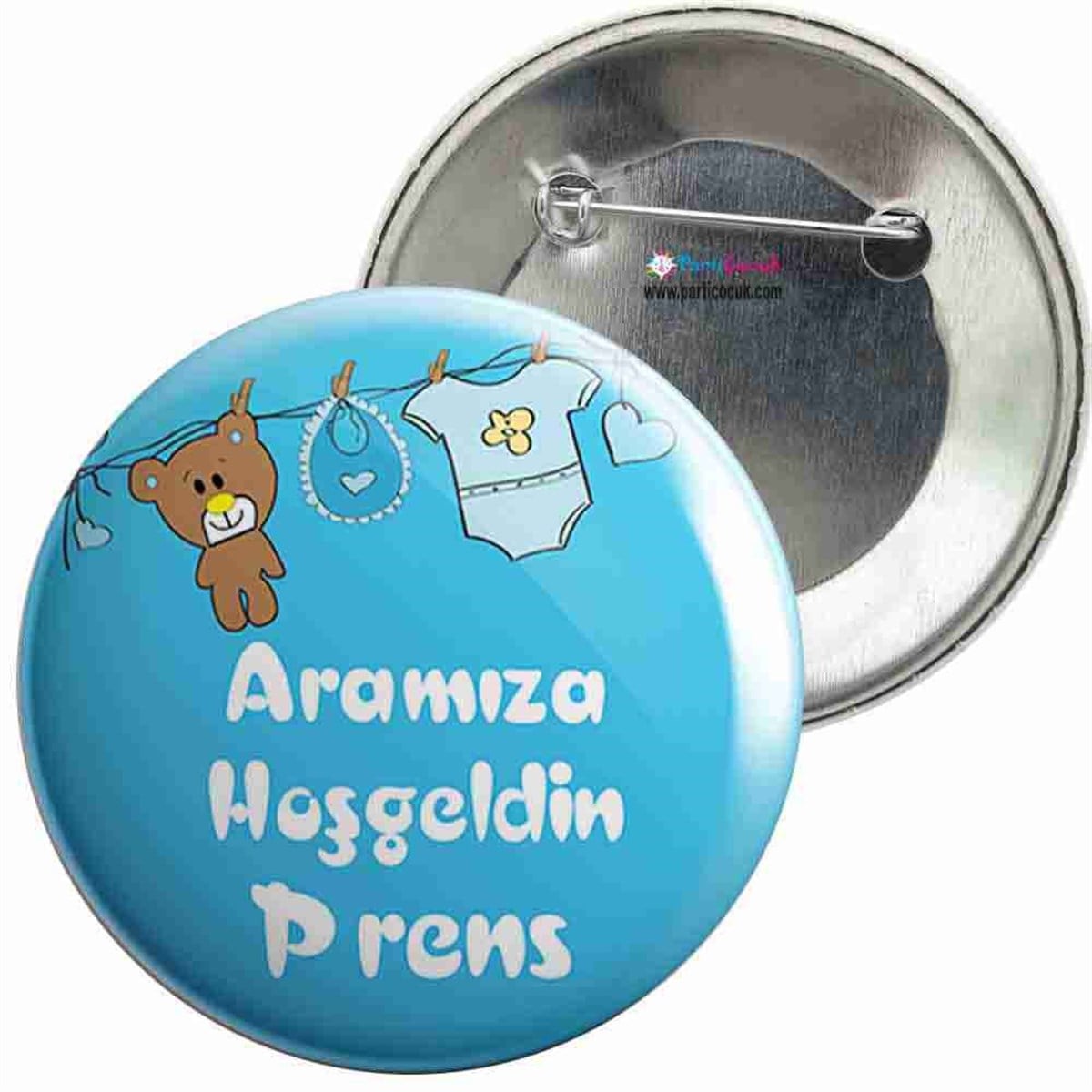 İğneli Metal Rozet Yeni Doğan 4 Parti Çocuk 