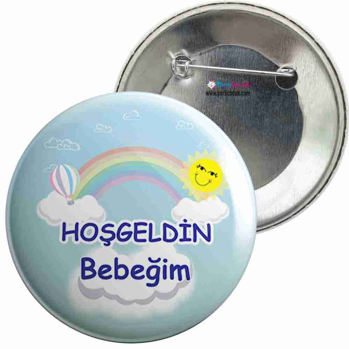 İğneli Metal Rozet Yeni Doğan 7 Parti Çocuk 