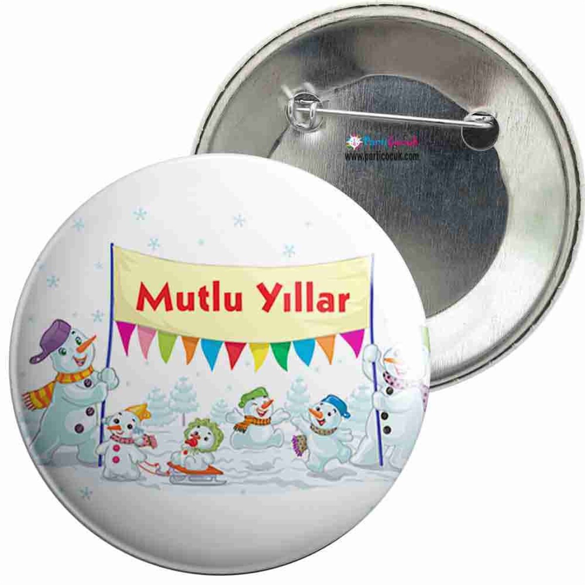İğneli Metal Rozet Yılbaşı 13 Parti Çocuk 