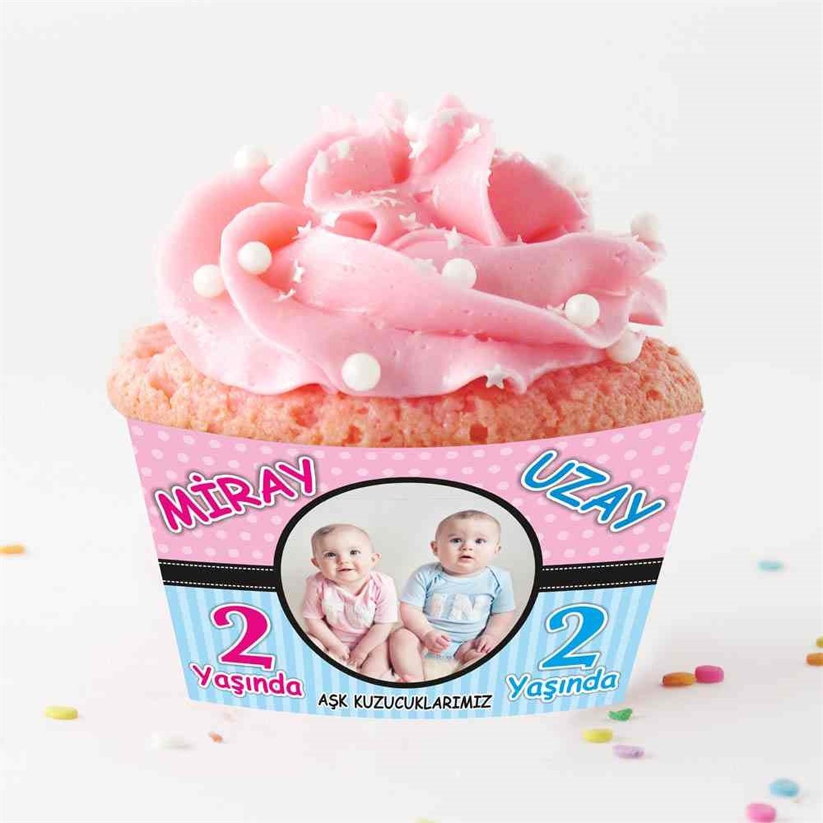 İkizler Puantiyeli Cupcake Sargısı  