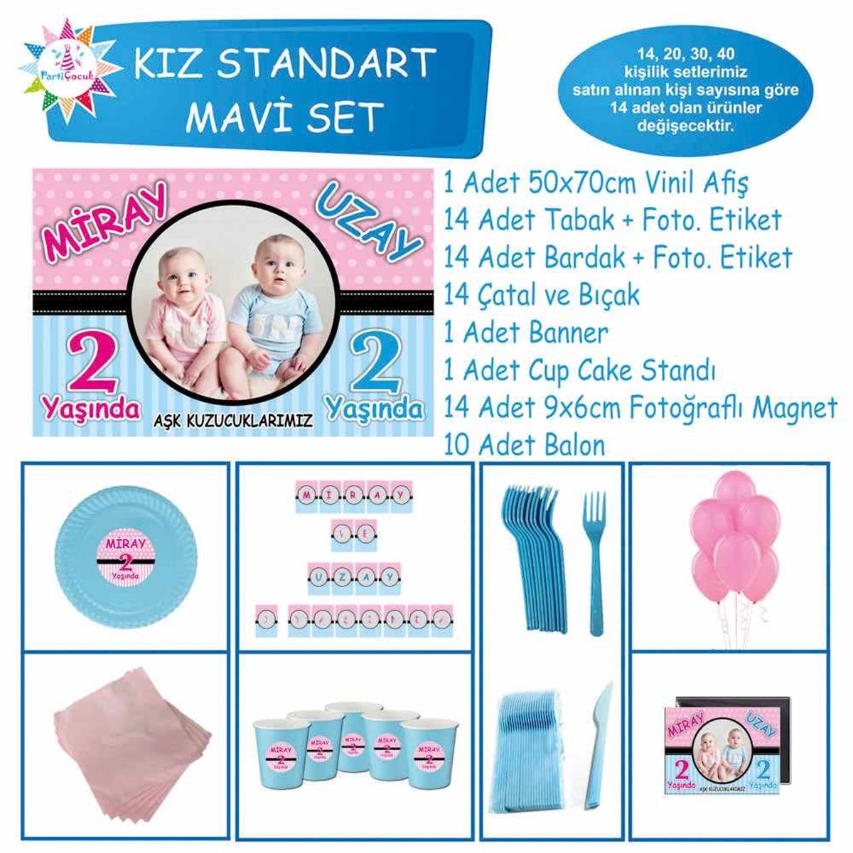 İkizler Puantiyeli Konsept Standart Set   