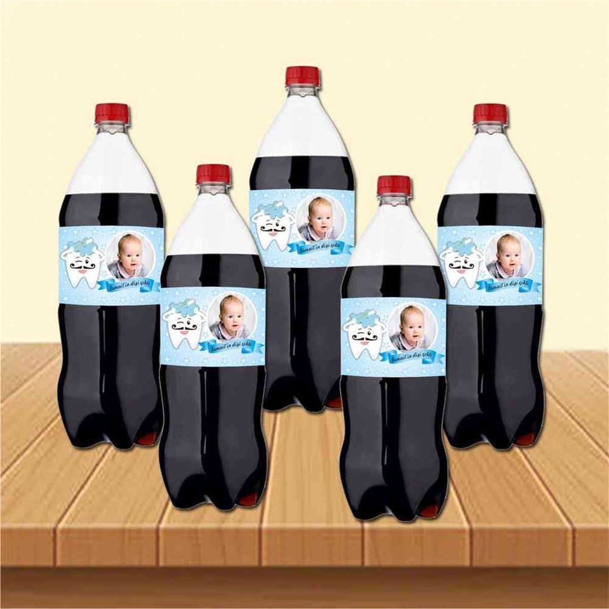İlk Dişe Gülümse Parti Seti Cola Şisesi Bandı 