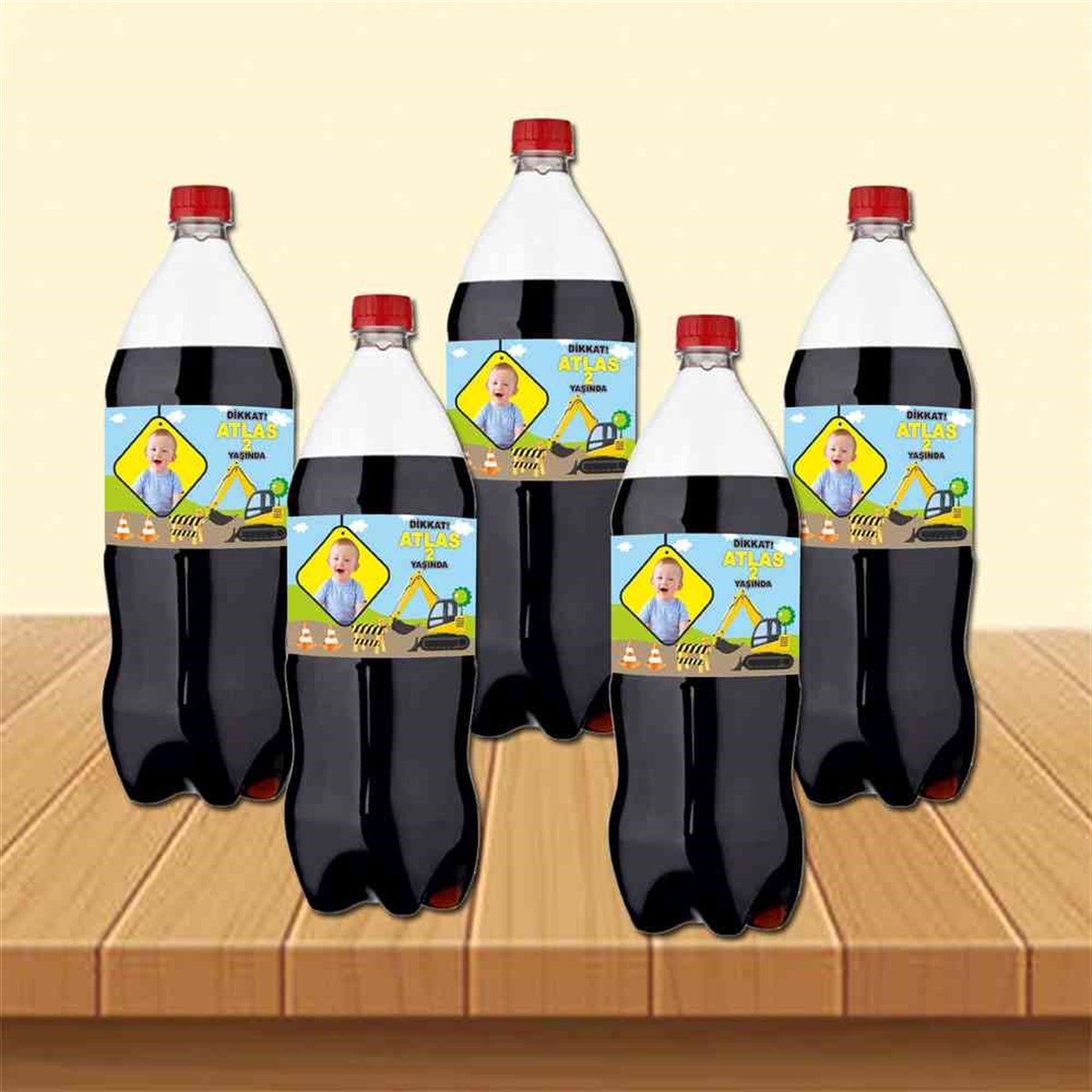 İnşaat Temalı Cola Şisesi Bandı   