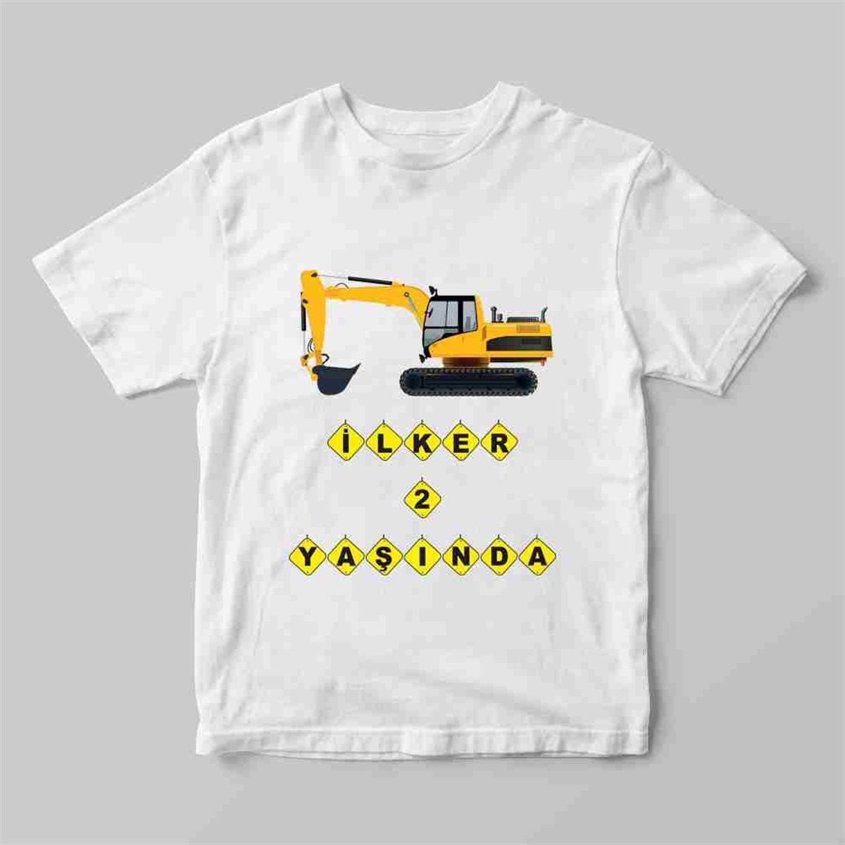 İnşaat Temalı Tişört Baskı 