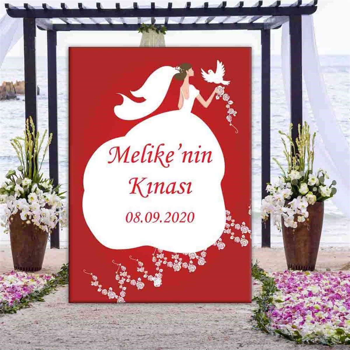 İsme Özel Kına Gecesi Pano 