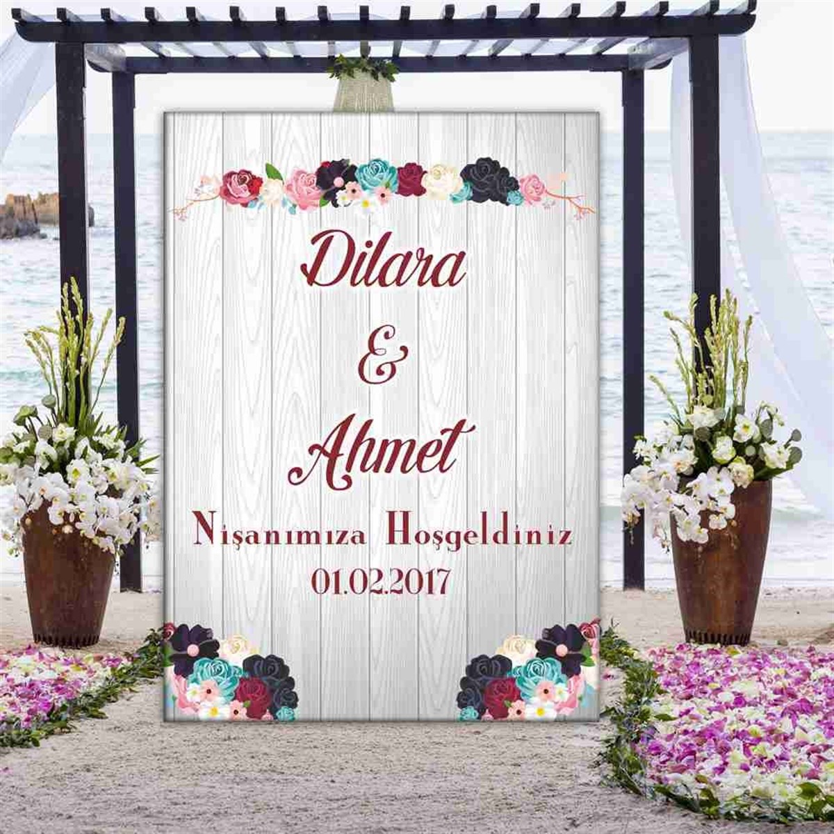 İsme Özel Nişan Pano 