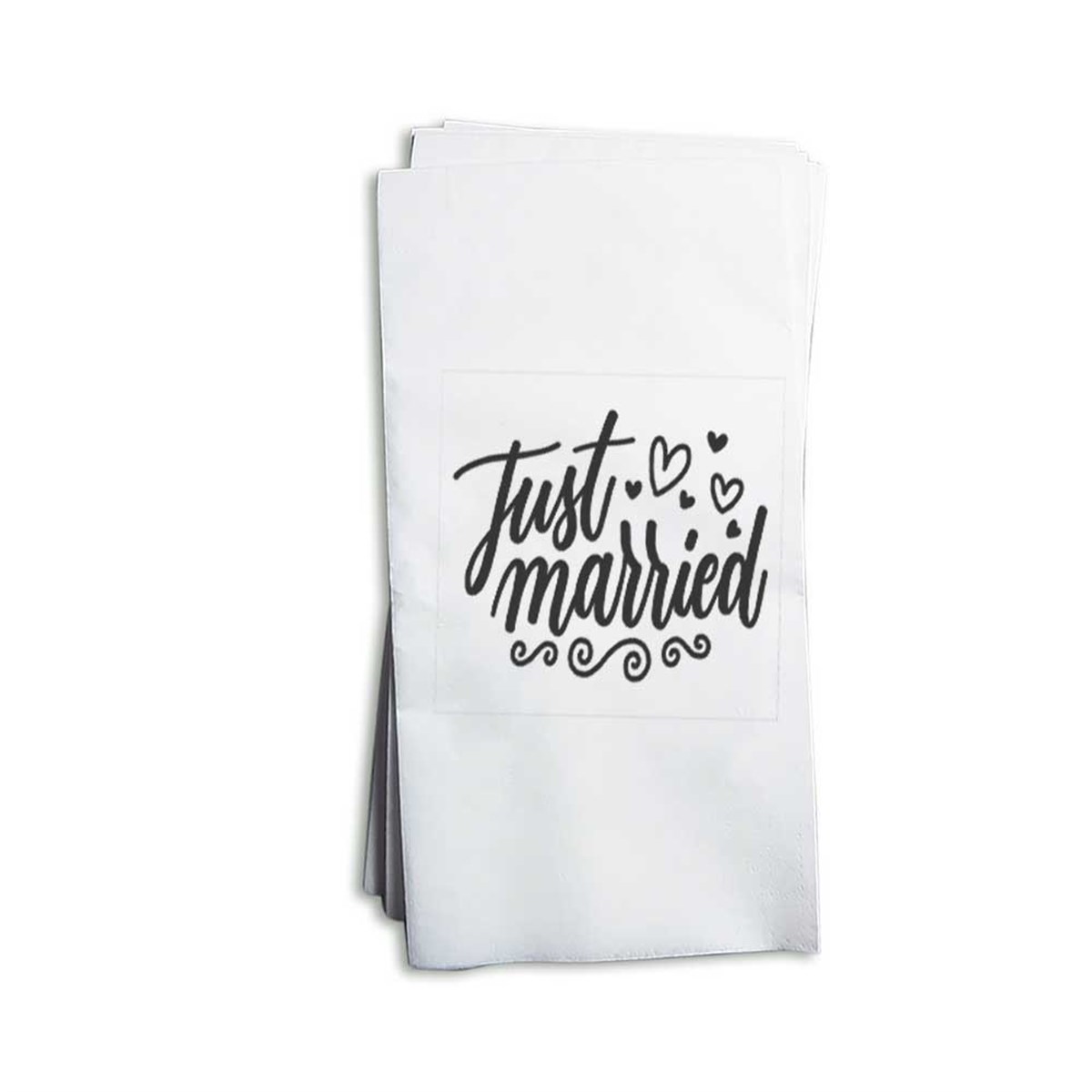 Just Married Peçete Baskı 