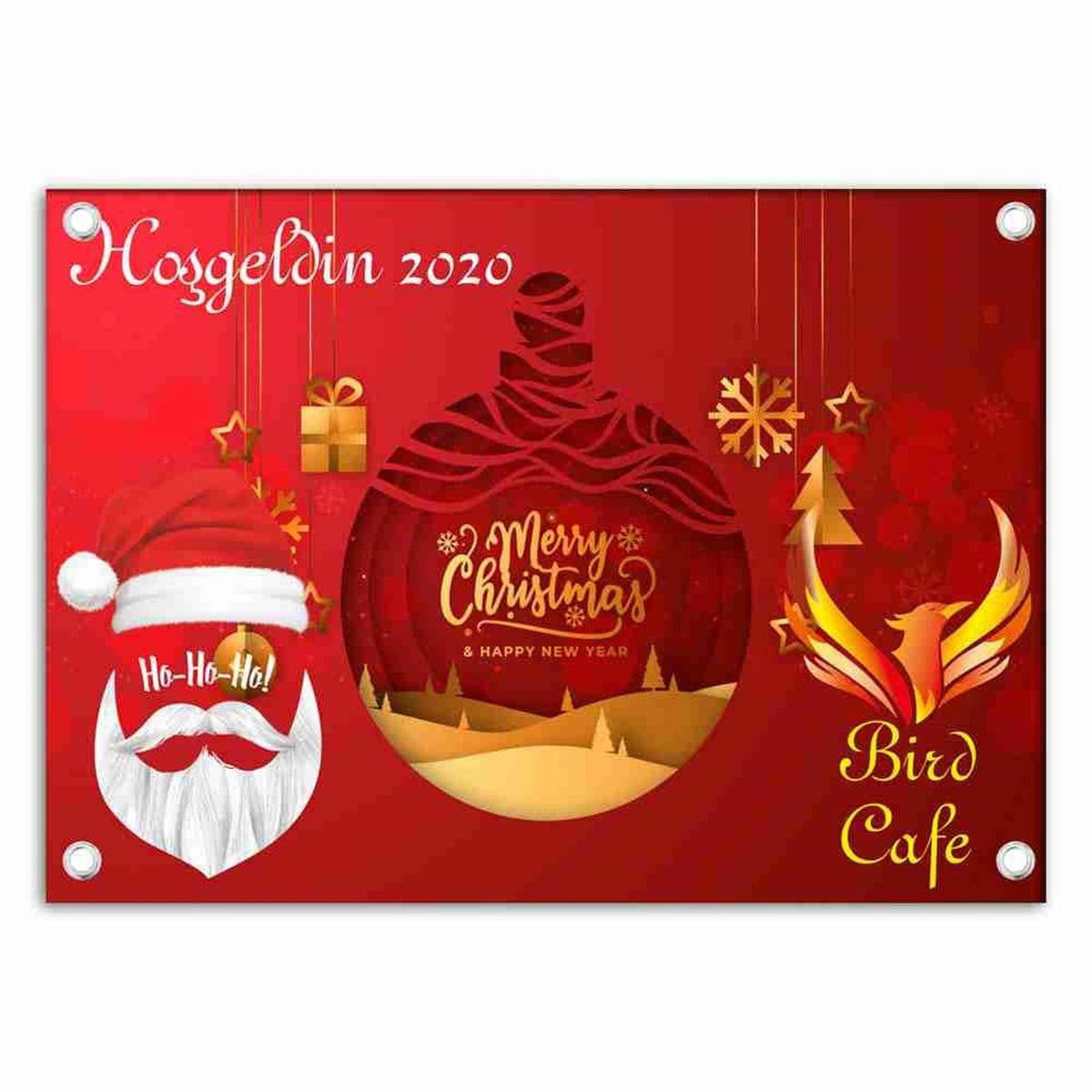 Kafe Yılbaşı Parti Afiş 