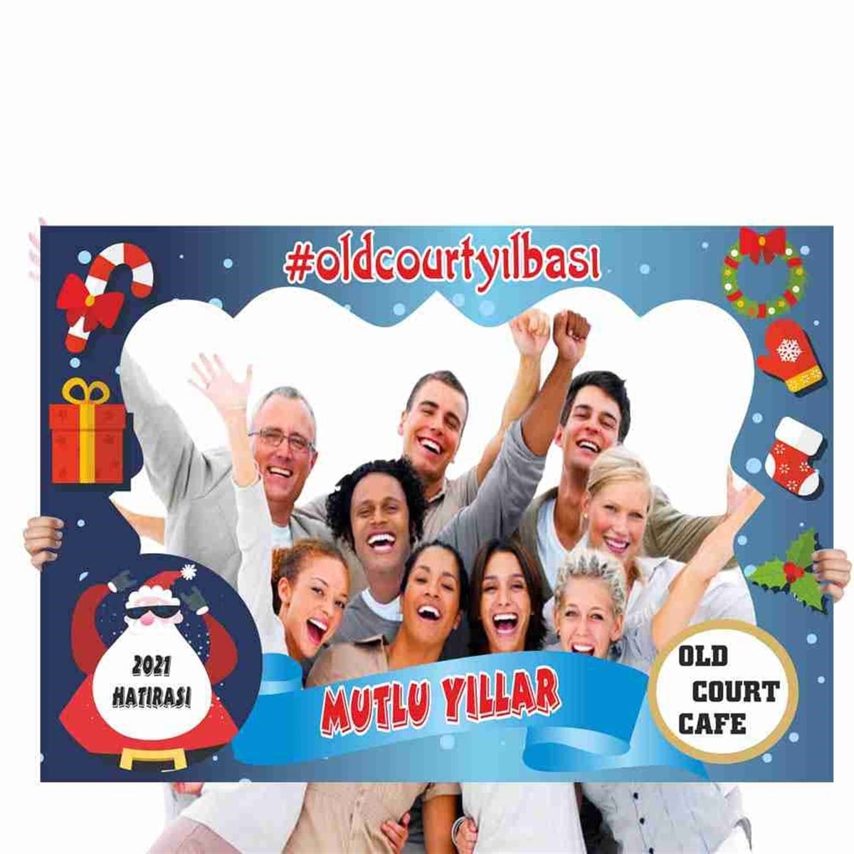 Kafe Yılbaşı Partisi Hatıra Çerçevesi 