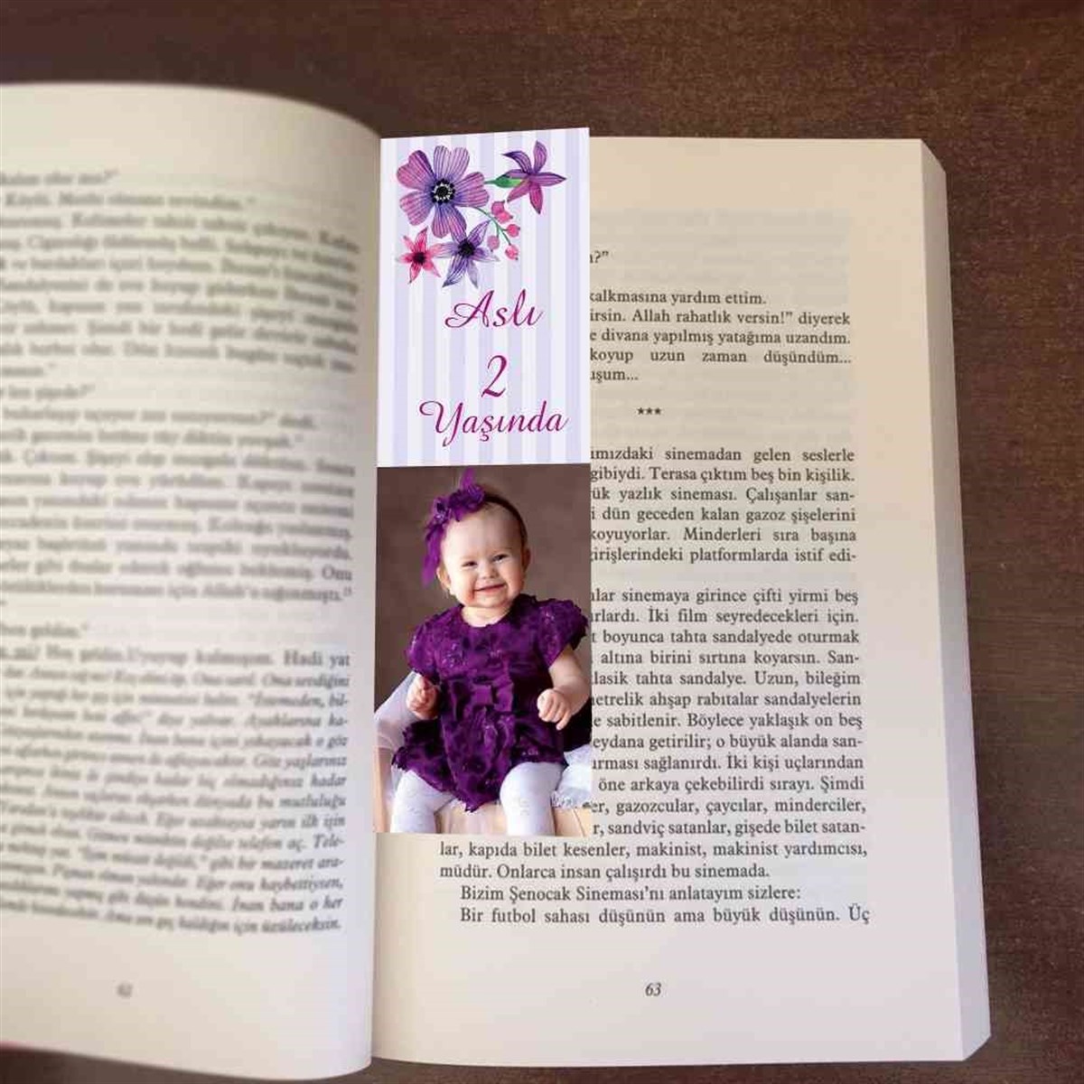 Kelebek Konsept Kişiye Özel Kitap Ayraçı Püskülllü 