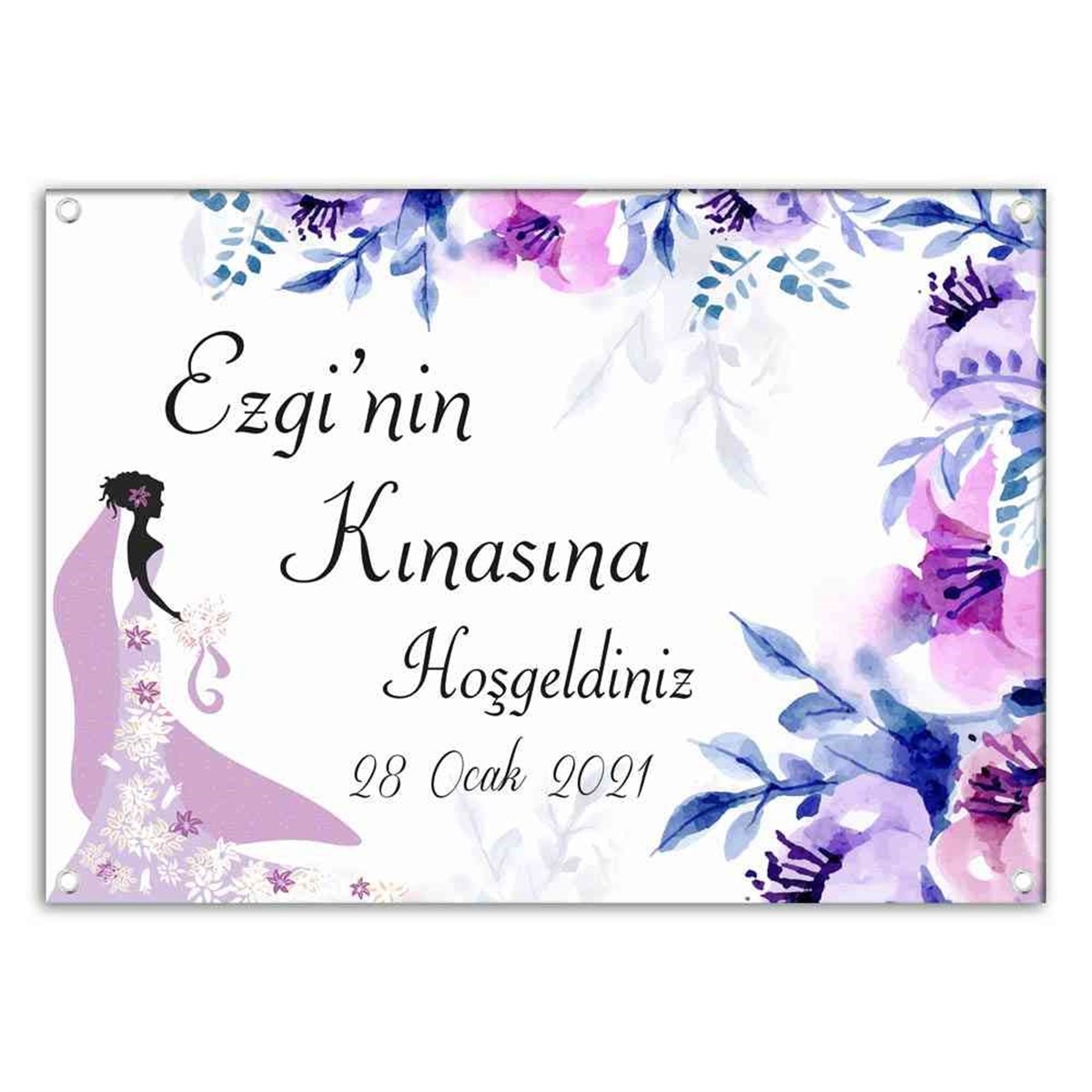 Kına Gecesi Arka Fon Afişi 