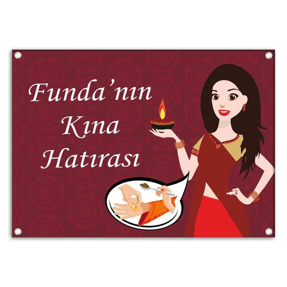 Kına Gecesi Süsleme Afiş 